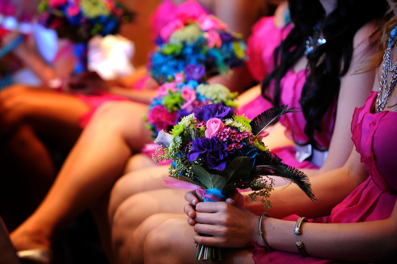 Straz Center Tampa Wedding Teal & Pink - Vadim Photography (15)