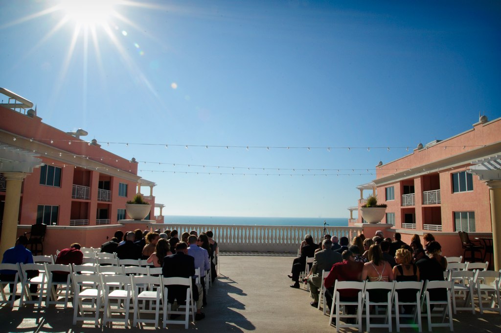 Blue + Yellow Whimsical Clearwater Beach Hyatt Wedding (16)